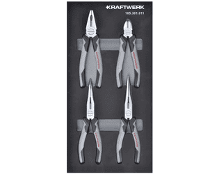 KRAFTWERK BASIC LINE EVA Zangen-Einlage, 200 x 400 mm, 4-teilig