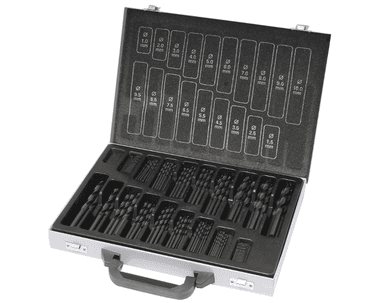 KRAFTWERK PRO LINE Spiralbohrer-Set HSS, 170-teilig, 1–10 mm im Metallkoffer