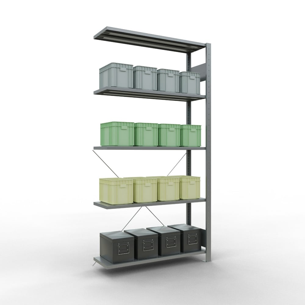 Schulte Fachbodenregale MULTIplus150, Expressline, einseitig nutzbar