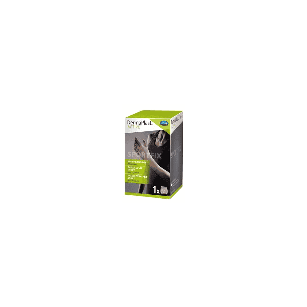 Bandage sportif DermaPlast Active, 5 m x 80 mm, couleur naturelle