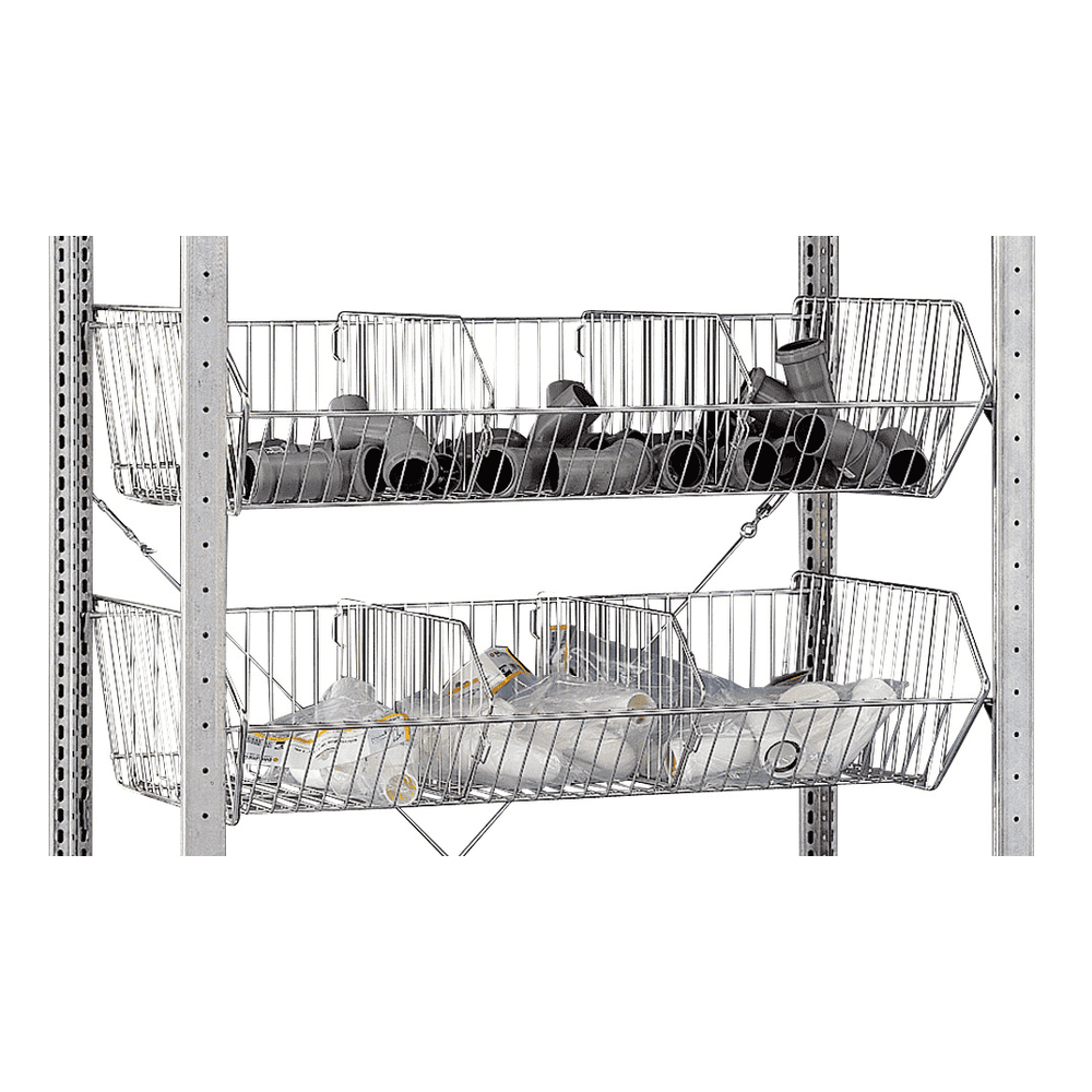 Schulte Zusatzkorb für Drahtgitterkorbregal, 240 x 500 x 950 mm