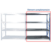 Rayonnage à tablettes Jeu complet M50, capacité totale 2800 kg, en deux versions