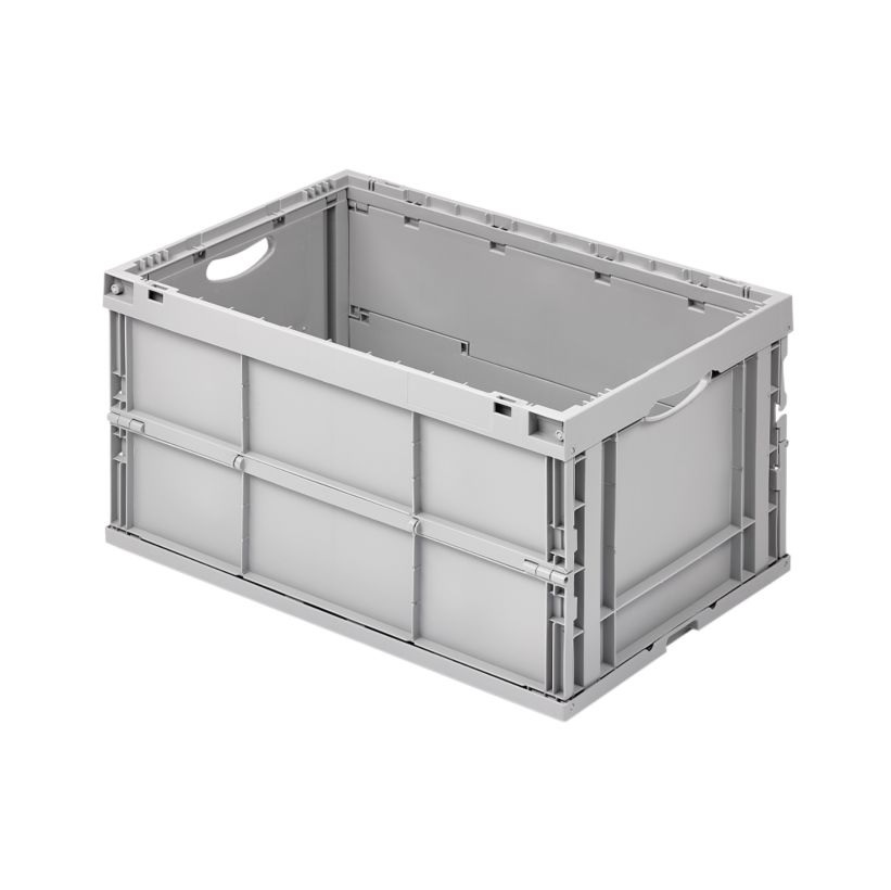 Faltbox grau, Kunststoff, 600 x 400 x 320 mm