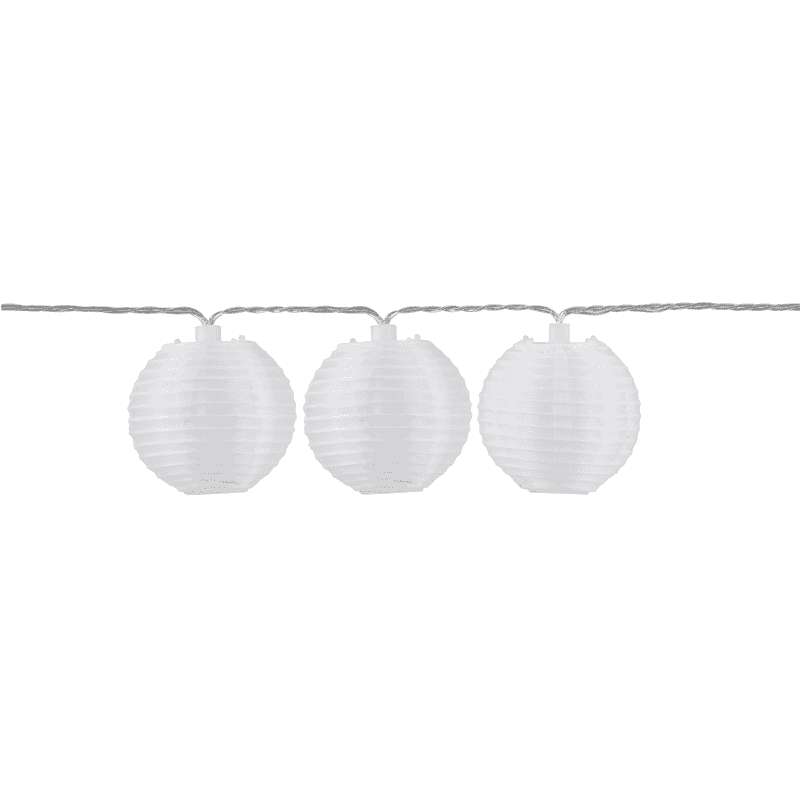 Steffen GardenLine LED Lampion-Lichterkette warmweiss, 5.5 m, 10 x 0.06 W, 2700K, IP55