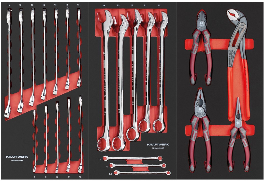 KRAFTWERK PRO LINE Werkstattwagen PT800 7 Schubladen 143-teilig, BxTxH 800 x 479 x 1000 mm