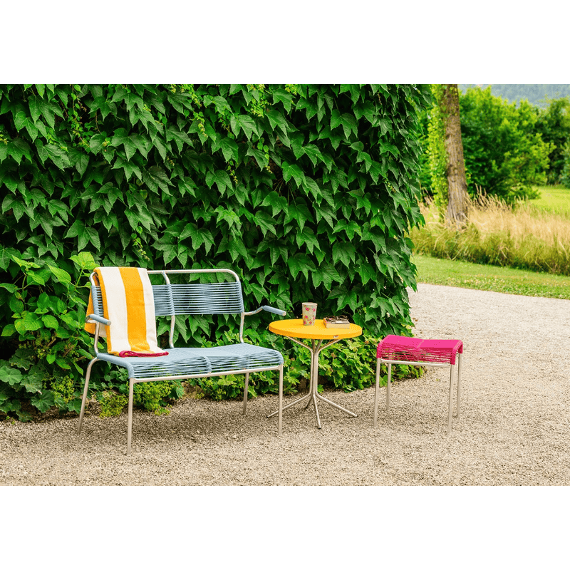Schaffner Banc double Spaghetti Säntis avec accoudoirs, L x P x H 1070 x 580 x 850 mm, disponible en plusieurs versions