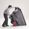Chariot de transport en vrac en plastique, basculant