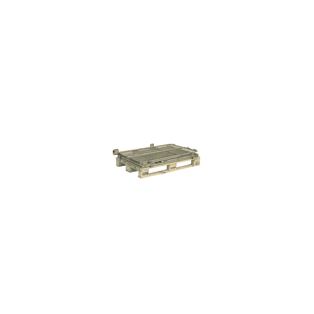 Gitteraufsatzrahmen AG1002 verzinkt mit abklappbarem Seitenteil, LxBxH 1200 × 800 × 800 mm