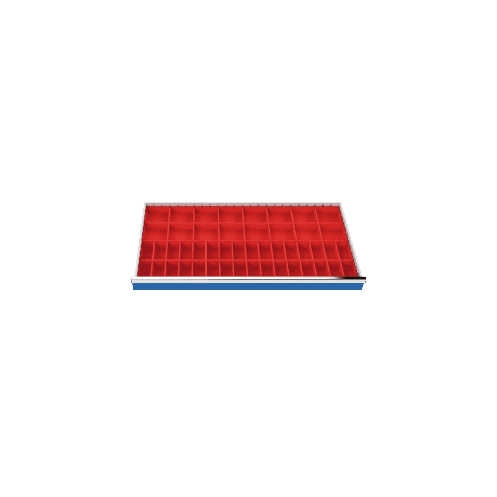 Bacs à petites pièces set 48 pièces, R 48-24, dimension utiles des tiroirs 1200 x 600 mm, en 2 hauteurs de façade