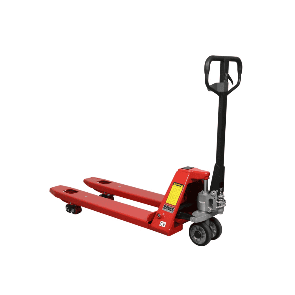 RAVAS Handhubwagen iPT Essential / Palettrolli mit Waage, Tragkraft 2000 kg, Anzeigeschritt 0,5 - 1 kg