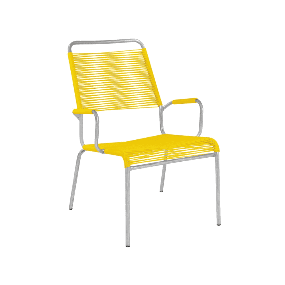 Schaffner Salon Fauteuil spaghetti RIGI avec accoudoirs, en diverses couleurs