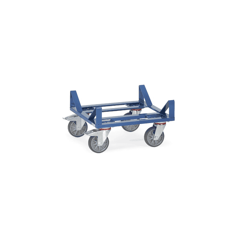 Fetra Ballen-Transportroller, blau, Gesamttragkraft 400 kg, 500 x 500 x 288 mm