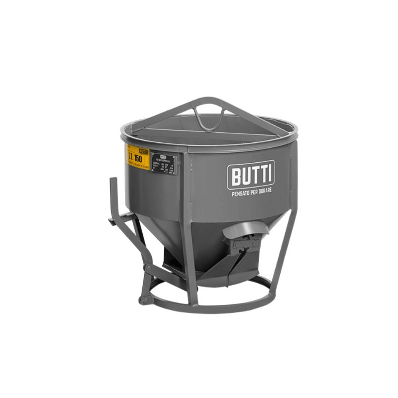 Bennes à béton avec déversement central, 300 à 1000 l, capacité de charge de 660 à 2 200 kg
