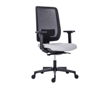 Chaise de bureau Eclipse avec dossier résille, en divers coloris