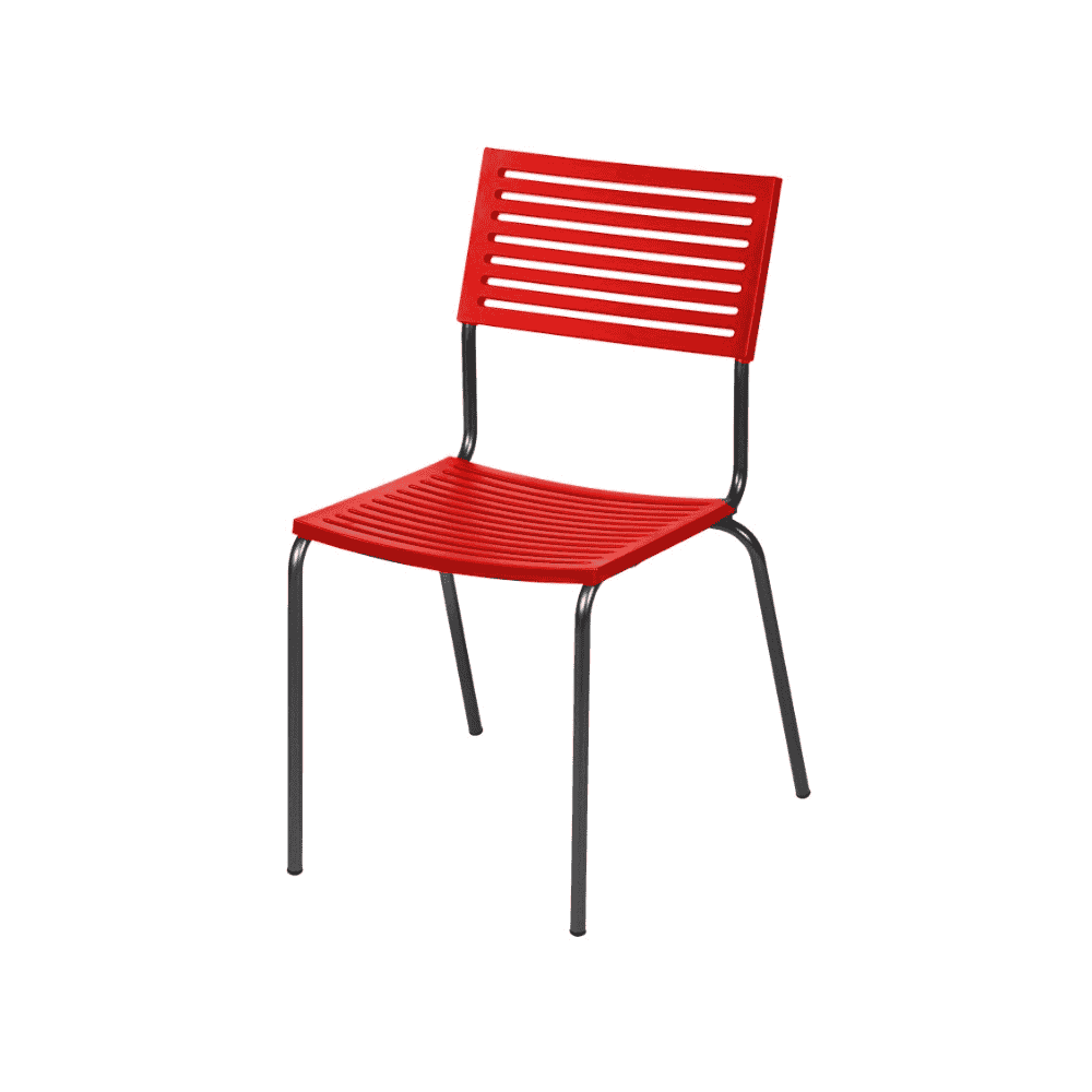 Schaffner Chaise de jardin LAMELLO sans accoudoirs, revêtement par poudre, disponible en plusieurs couleurs