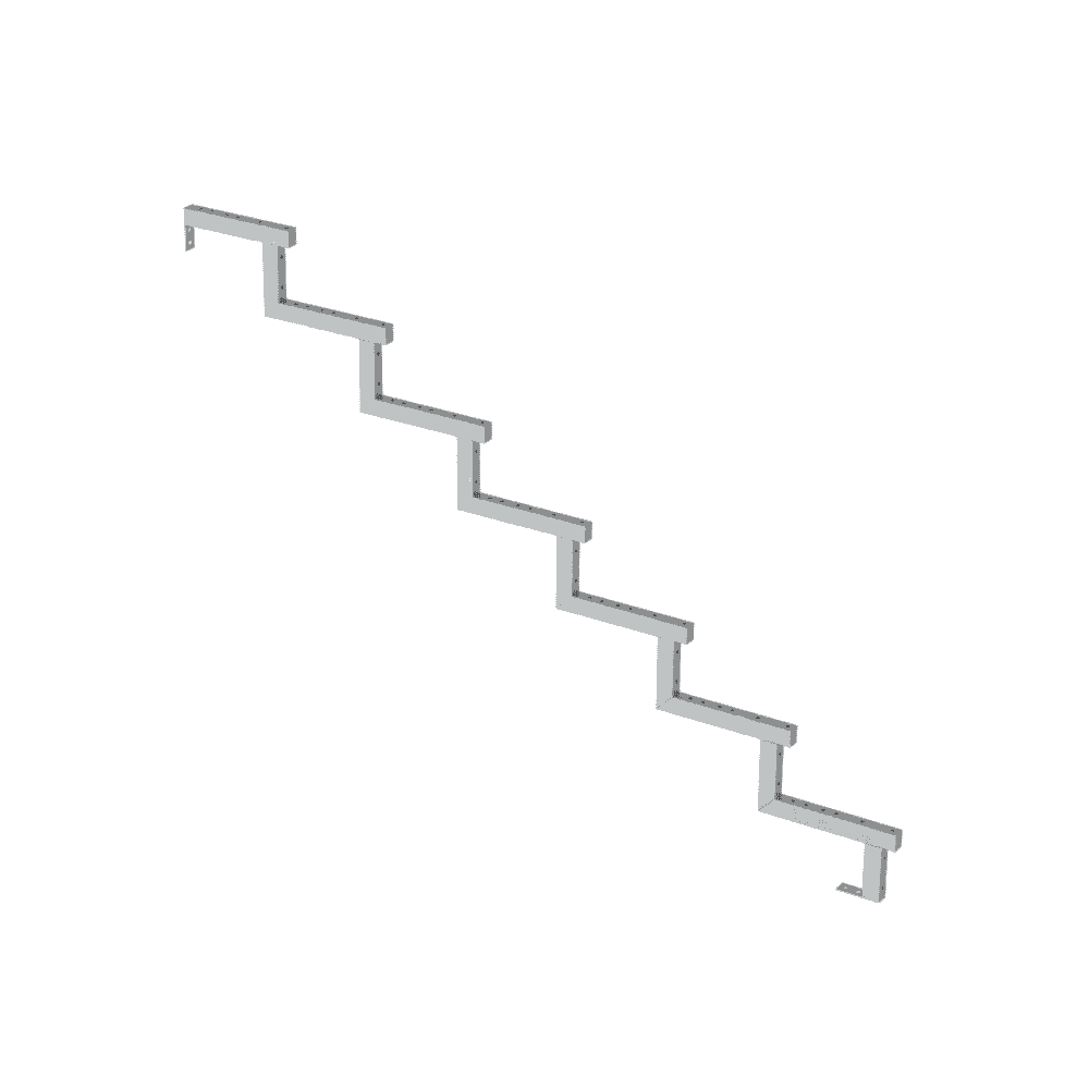 PLUS Limon d'escalier à 34,2°, profondeur de marche 280 mm, disponible en plusieurs versions