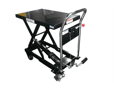 Hubtischwagen fahrbar, Tragkraft 300 kg, Höhe Tisch 900 mm, Plattform 810 x 510 mm