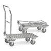 Fetra Chariot pliable en aluminium, capacité de charge totale 200 kg, deux dimensions différentes