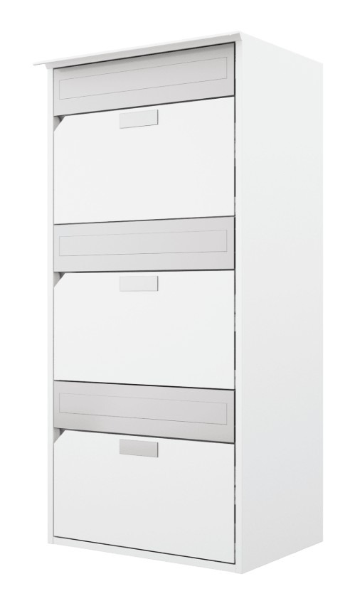 Huber Boîte aux lettres en aluminium à façade plate « Alu 400 », disponible en plusieurs versions