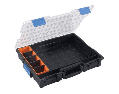 Bedrunka+Hirth Flex-Box-Kunststoff - 7 Fächer, 440 x 355 x 76 mm