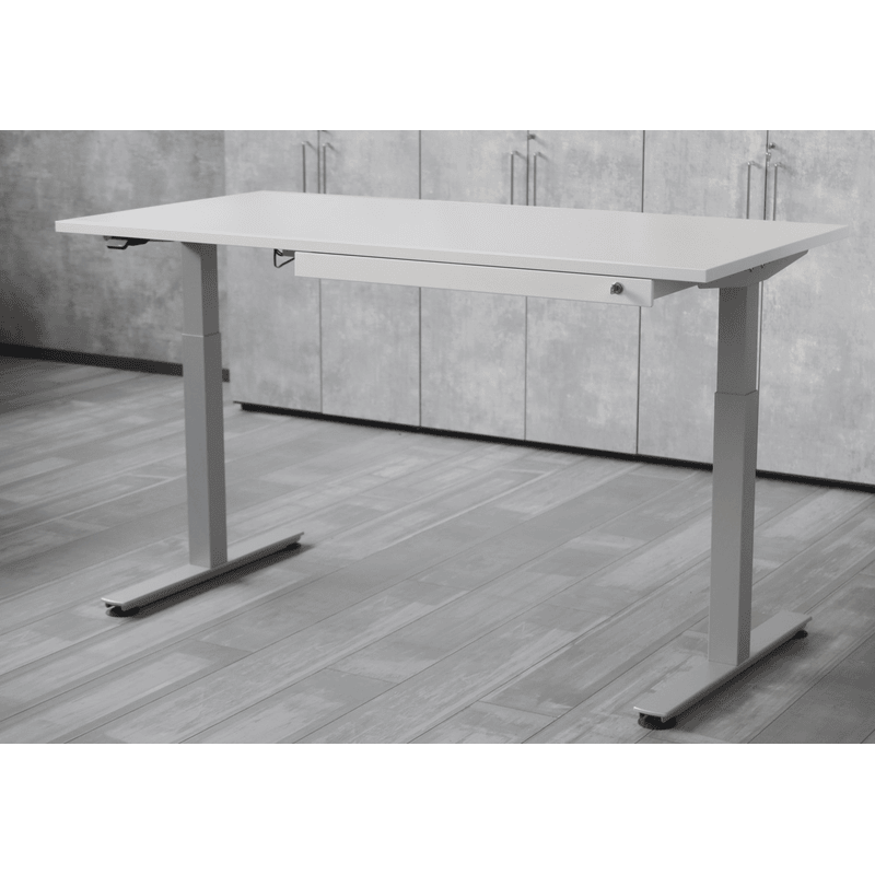 Unterbauschublade Ultra, Soft-Close-Einzug, abschliessbar, B 824 x T 305 x H 55 mm, weiss