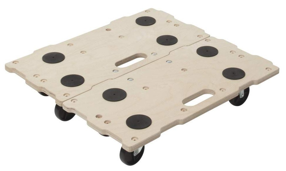Wolfcraft Puzzle Boards Möbelroller FT 400 Birkensperrholz Tragkraft 200 Kg Naturbelassen