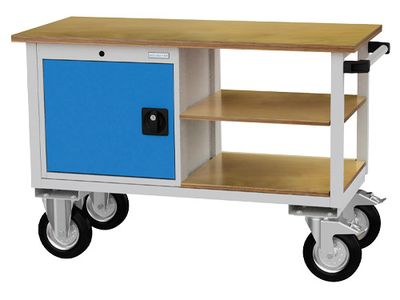 Bedrunka+Hirth Mobile Werkbank mit 1 Flügeltür, R 18-24, BxTxH 1200 x 540 x 820 mm