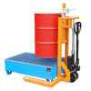 Fassheberoller für 110 l bis 220 l - Typ FHR 600 G | mit Zugdeichsel und Rollen | Hubhöhe 600 mm | Tragkraft 300 kg