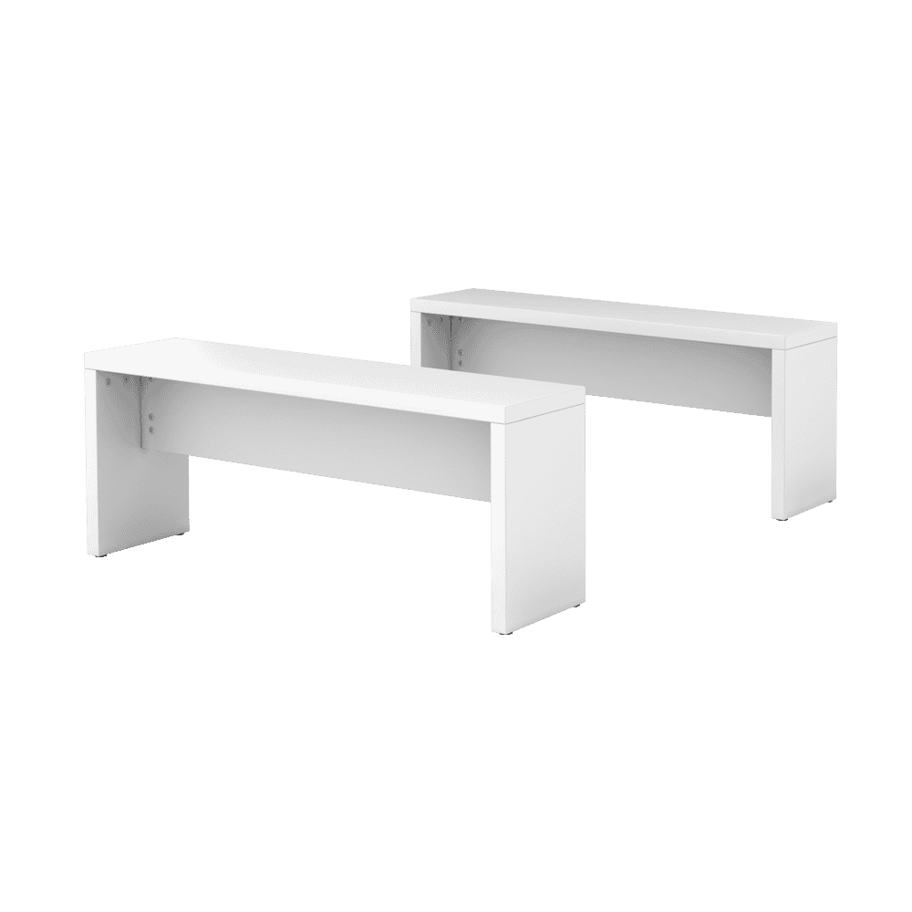 Bistro-Besprechungs-Sitzbank Noah, 1180 x 340 x 450 mm, weiss