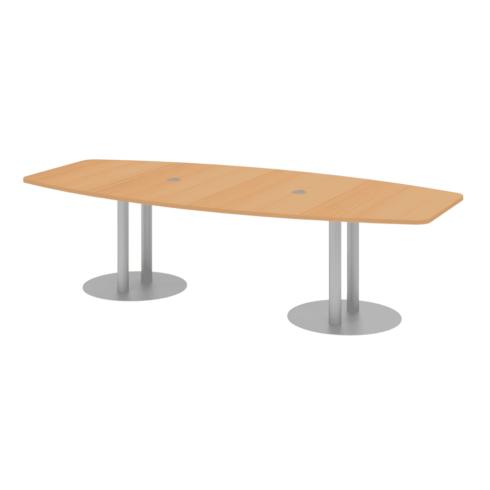 Table de conférence Beat avec pied en forme d'assiette, en divers modèles