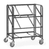 Fetra ESD-Eurokastenwagen mit 3 offenen Etagenrahmen für je 2 Eurokästen, Ladefläche 820 x 610 mm