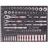 KRAFTWERK PRO LINE EVA Steckschlüssel-Einlage 1/4" + 3/8" + 1/2", 125-teilig
