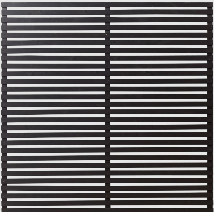 PLUS Pergola double avec clôture Tokyo, noir RAL 9005, modèle 3, L x P x H 6 640 x 2 380 x 2 170 mm