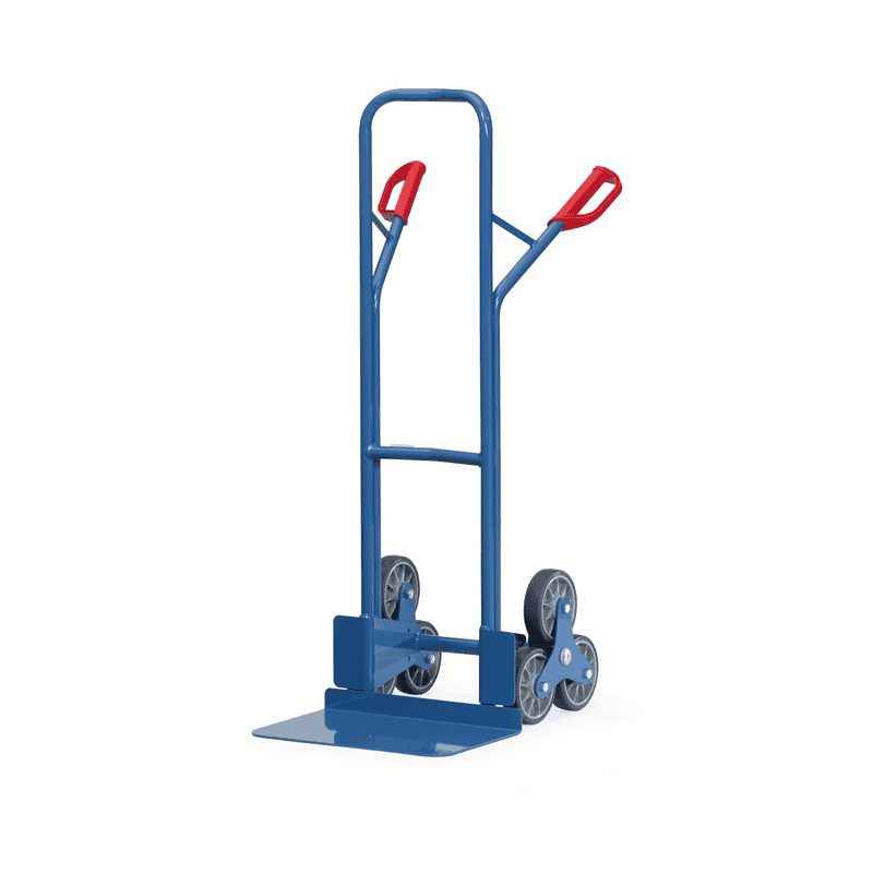 Fetra Treppenkarre Stahl, 2 dreiarmige Rad-Sterne, 200 kg Tragkraft