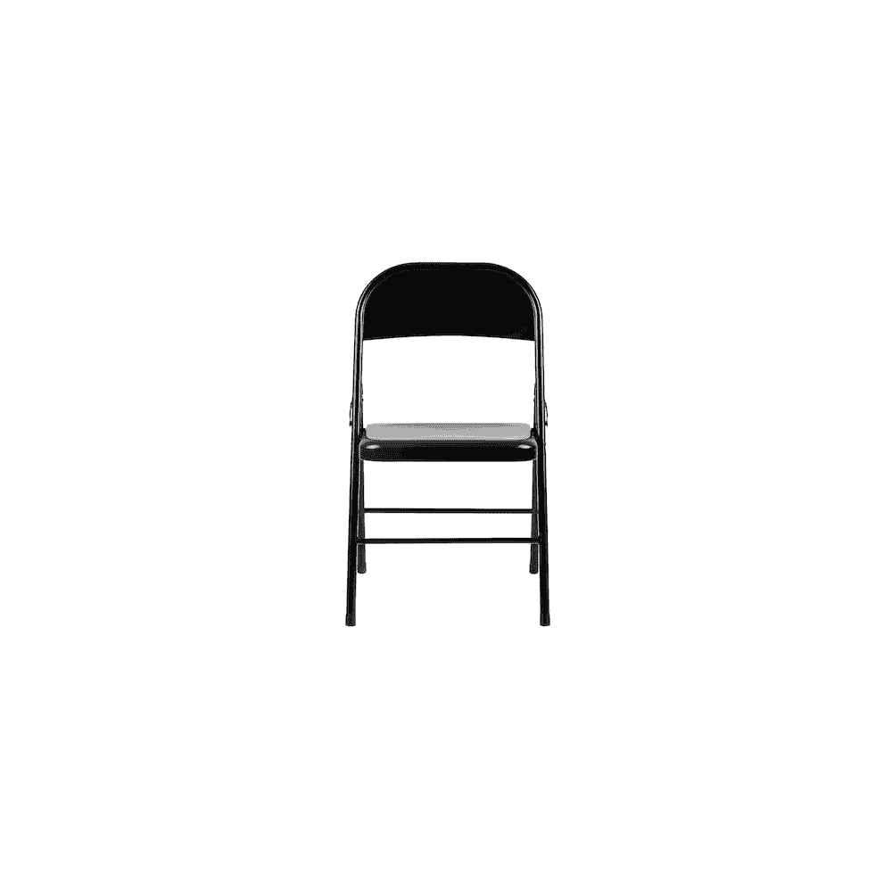 Chaise visiteur Arws F10 en métal, pliable, noire, lot de 4 pièces