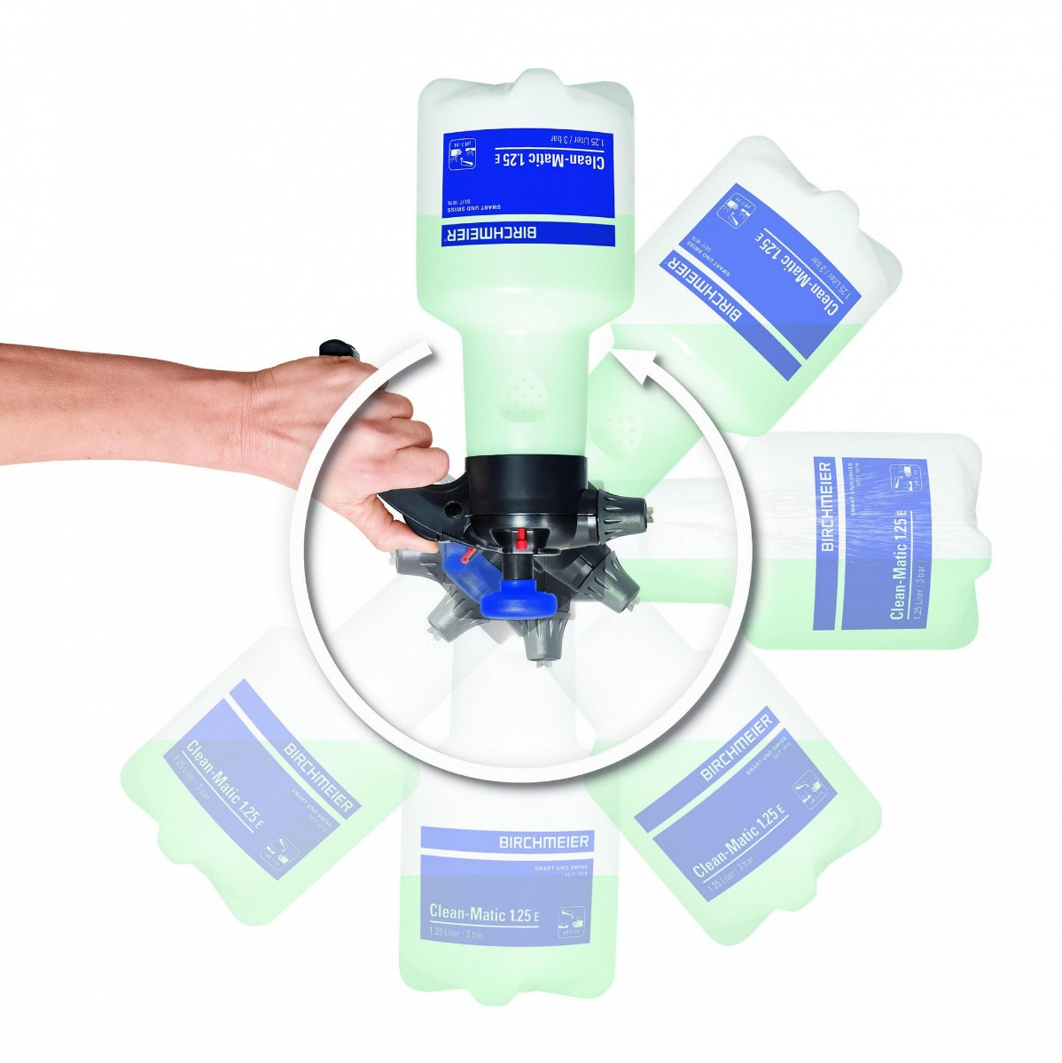 Birchmeier Druckspeicher-Sprühgerät Clean-Matic 1.25 E / 360°, in zwei Ausführungen