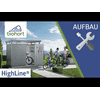 Biohort Gerätehaus HighLine®, in 3 Farben, 7 Grössen, Standard-/Doppeltüre