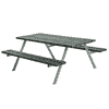 PLUS Alpha Ensemble de mobilier de jardin ReTex, longueur 177 cm, disponible en plusieurs modèles