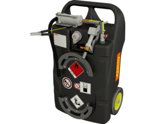 CEMO Chariot à carburant pour essence avec pompe manuelle, capacité 100 litres