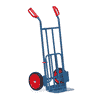 Fetra Paketkarre mit grosser Stahlrohr-Klappschaufel, Höhe 1150 mm, 250 kg Tragkraft