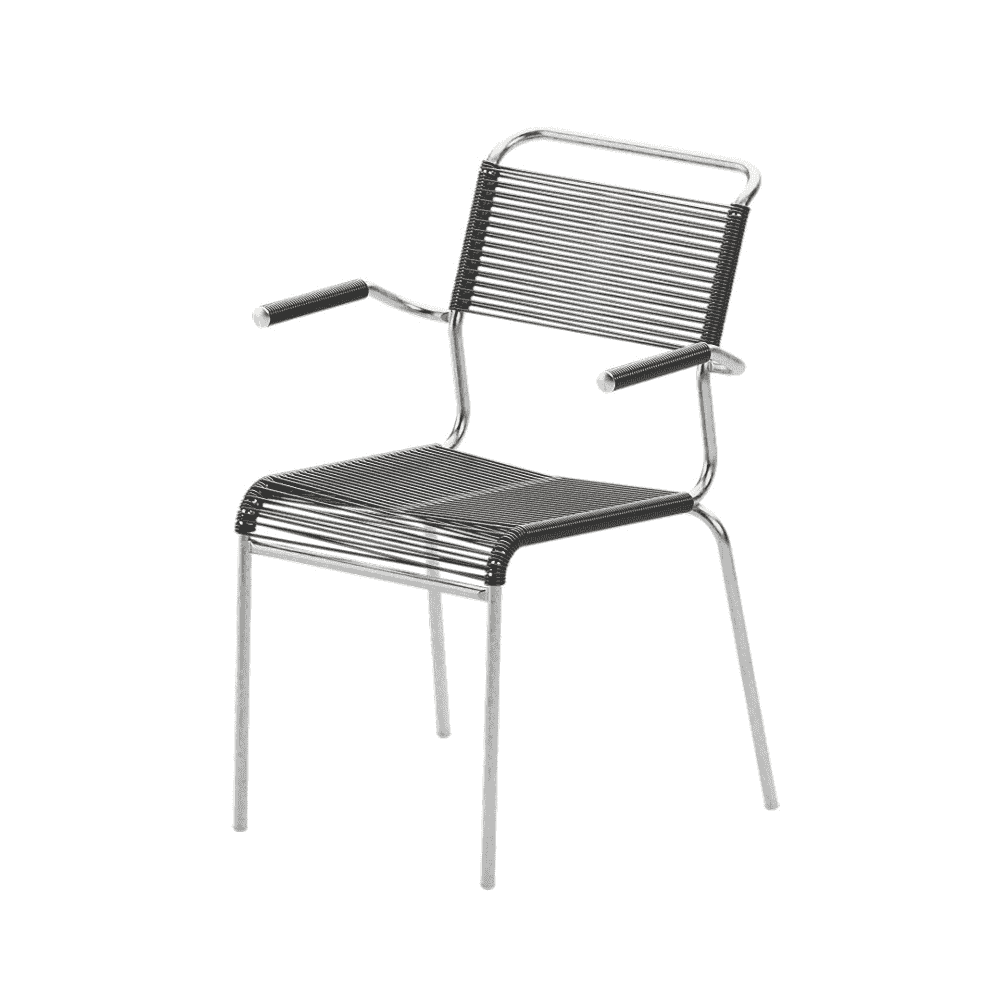 Schaffner Chaise de jardin Spaghetti Säntis avec accoudoirs, disponible en plusieurs versions