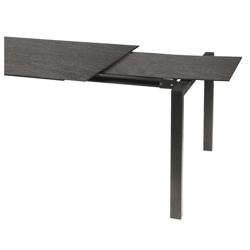 Schaffner Table de jardin LUZERN en fibre de verre extensible, L x L 2200/2800 x 1000 mm, disponible en 3 versions