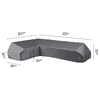 Platinum AeroCover Schutzhülle Lounge L-Form, links, LxLxBxH 3250 x 2550 x 900 x 700 mm