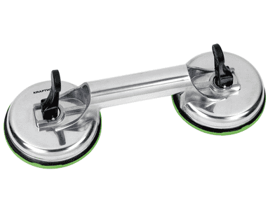 KRAFTWERK PRO LINE Doppel-Saugheber aus Aluminium, Tragkraft 50 kg