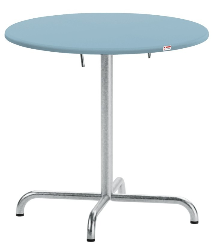 Schaffner Table pliante Davos en fibre de verre, de forme ronde, disponible en plusieurs versions
