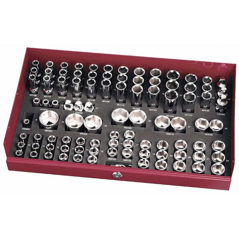 KRAFTWERK BT900 PRO Line Stecksch.-Einzelteilkasten 1/2", 95-teilig