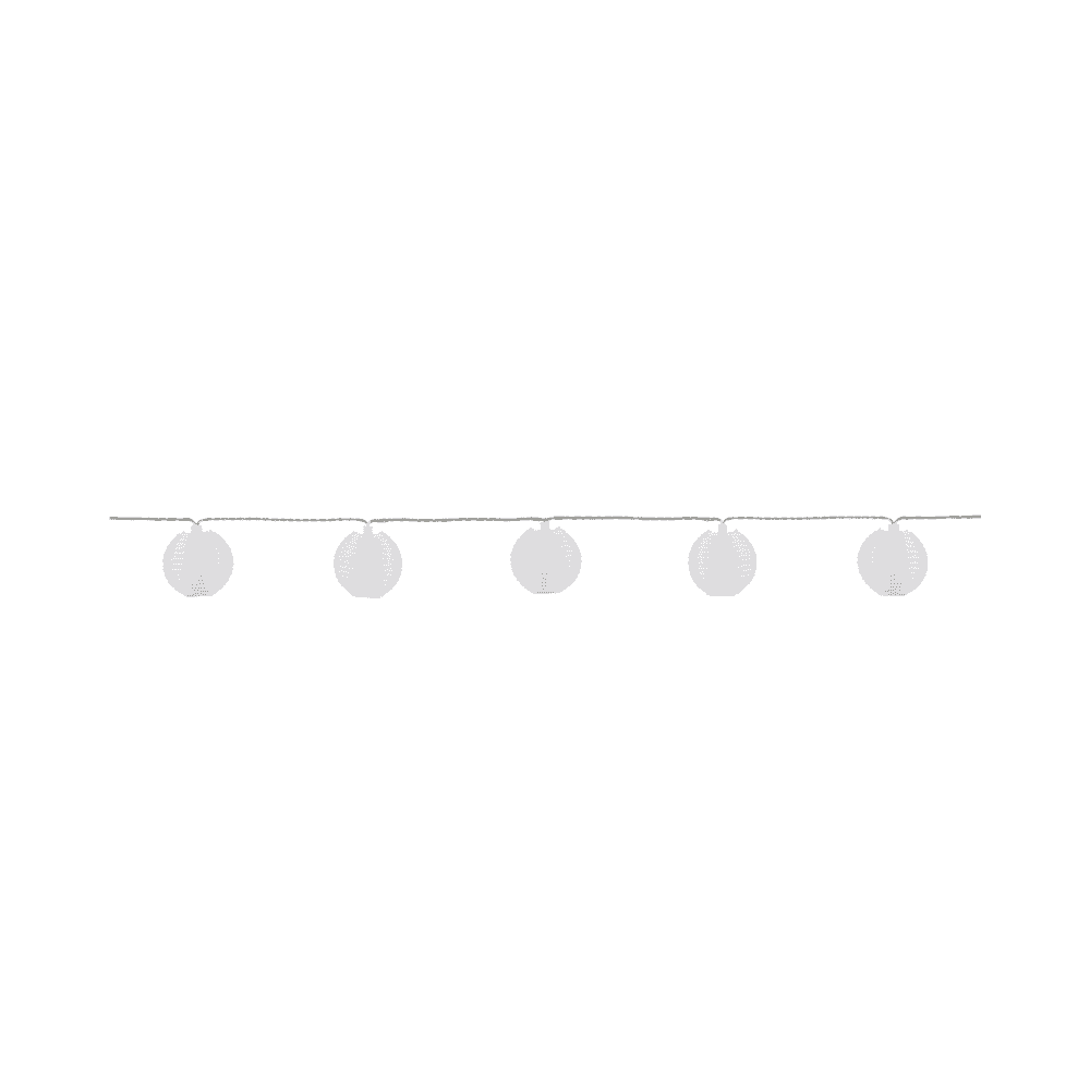 Steffen GardenLine LED Lampion-Lichterkette warmweiss, 5.5 m, 10 x 0.06 W, 2700K, IP55