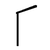 PLUS Einzelpergola, Schwarz RAL 9005, Verlängerungsmodul, BxTxH 1880 x 90 x 2170 mm