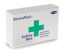 Apotheken-Box DermaPlast Safety, ABS-Kunststoff, 210 x 140 x 55 mm, 27-teilig gefüllt