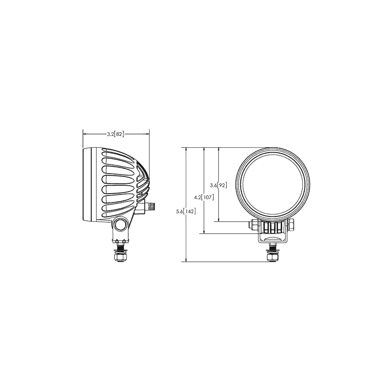 Témoin lumineux flèche bleue LED 12-56V